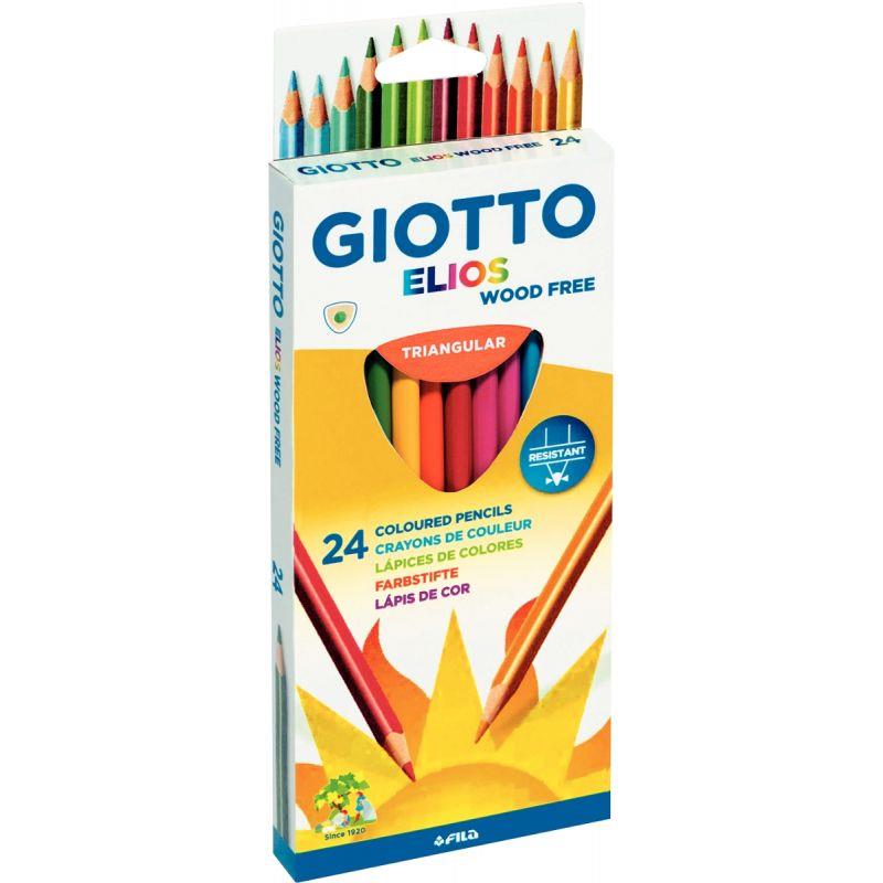 ETUI24CRAYONS ELIOS WOOD FREE