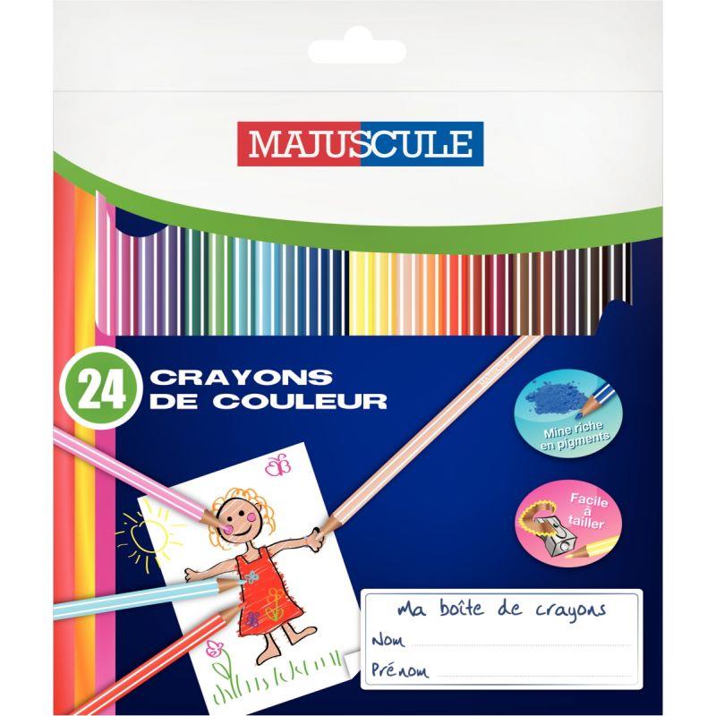 POCH 24 CRAYON COUL MAJUSCULE