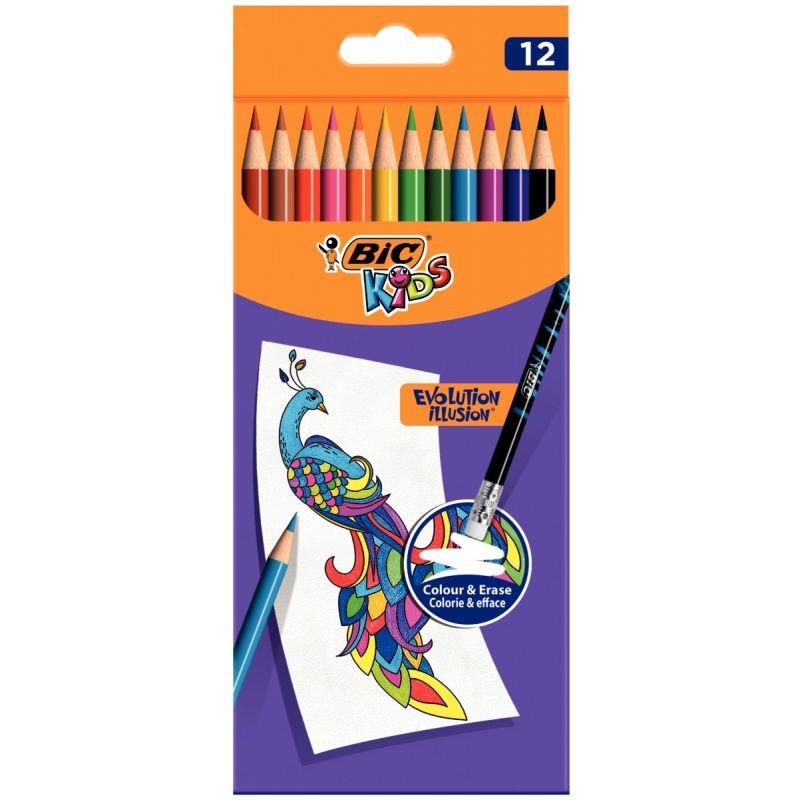 ETUI 12CRAYONCOUL EVO ILLUSION