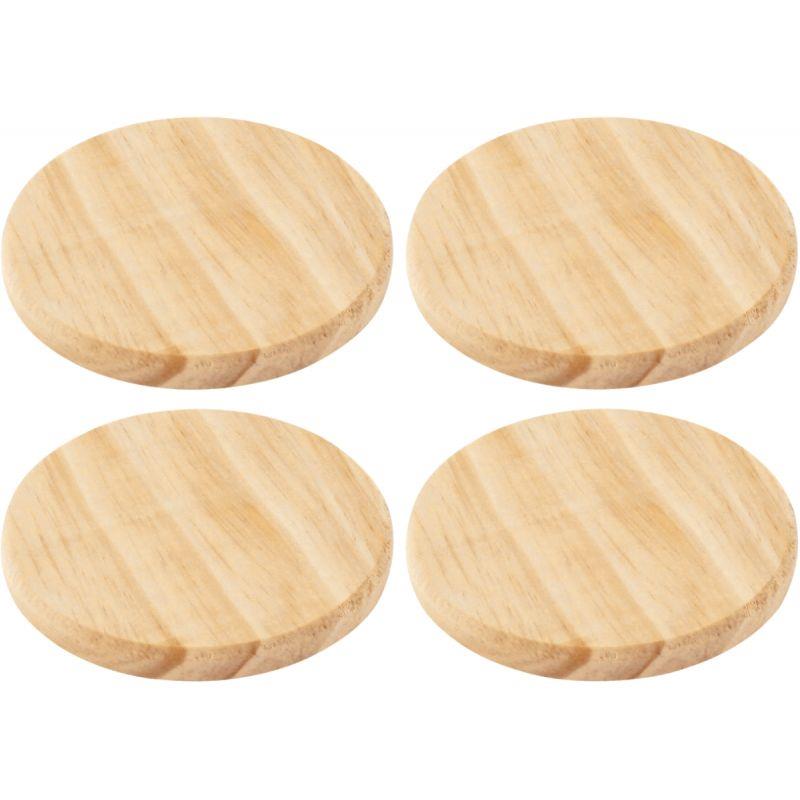 LOT4 DESSOUS VERRE BOIS 10,5CM
