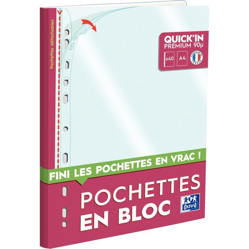 BLOC 40 POCH PERF A4 PP 9/100