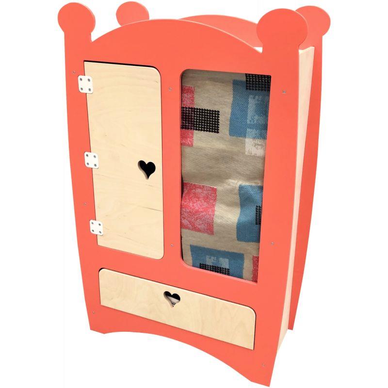 ARMOIRE VETEMENT POUPEE BOIS