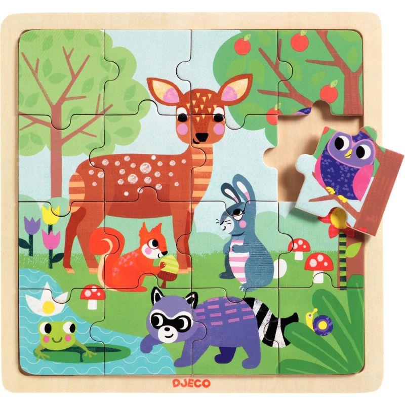 PUZZLE BOIS 16P LA FORET