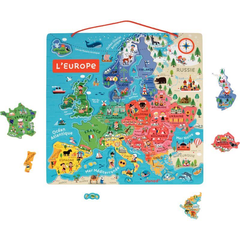 PUZZLE 40P EUROPE MAGNETIQUE