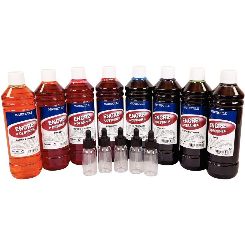 LOT 8FL 500ML ENCRE+5FL GOUTTE