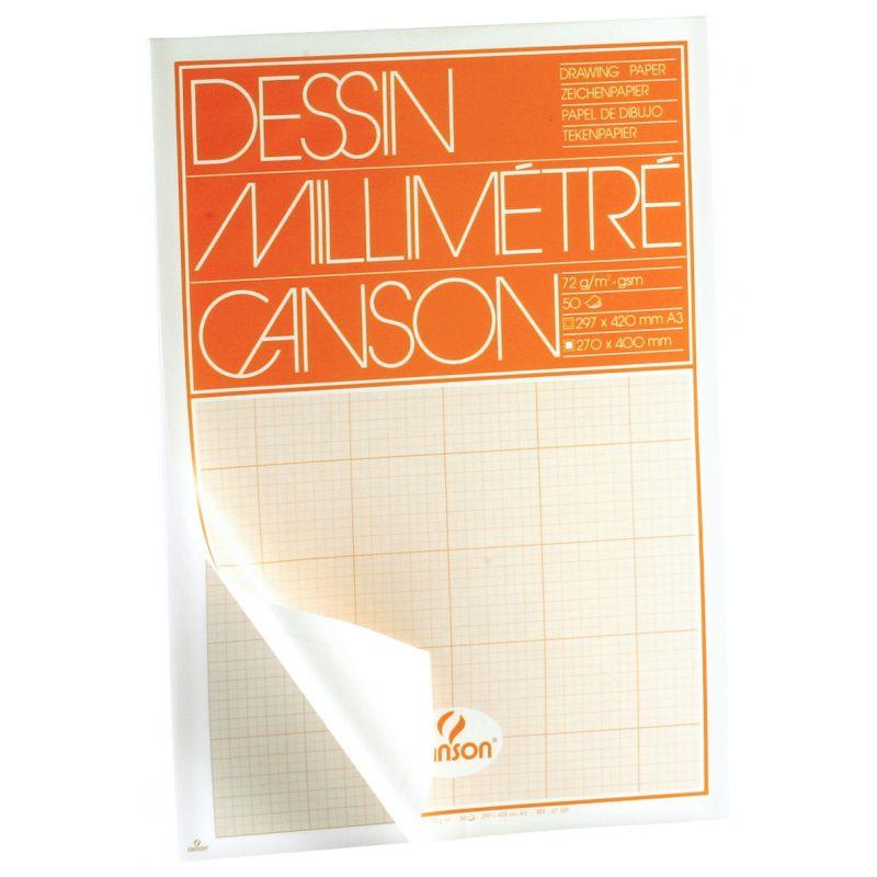 BLOC 50F DESSIN MM A3 BISTRE