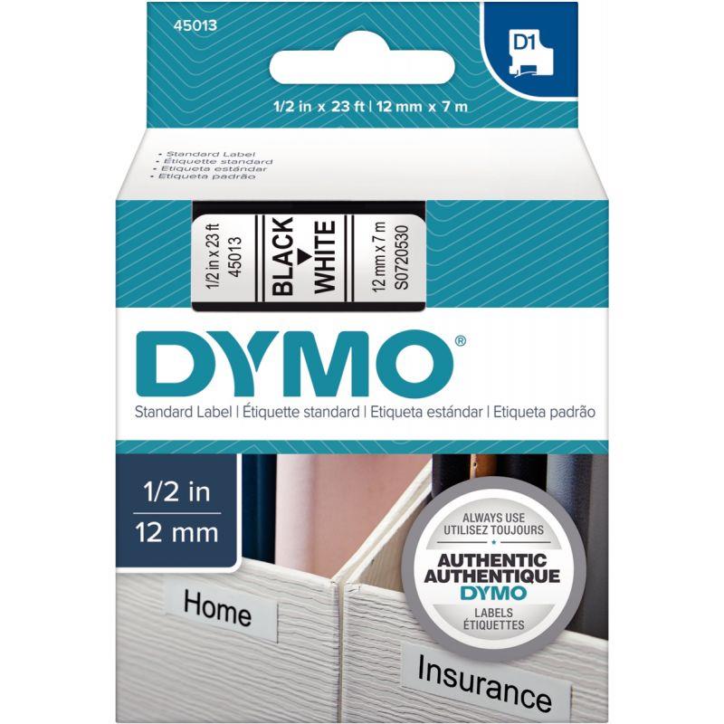 RECH DYMO D1 12MMX7M NOI/BLC