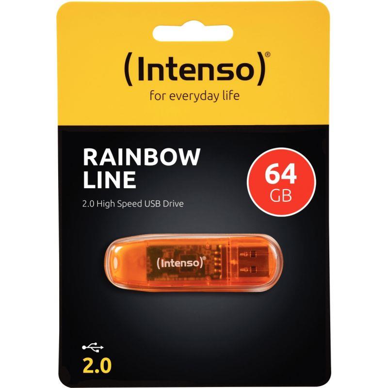 CLE USB2.0 INTENSO RAINBOW64GO