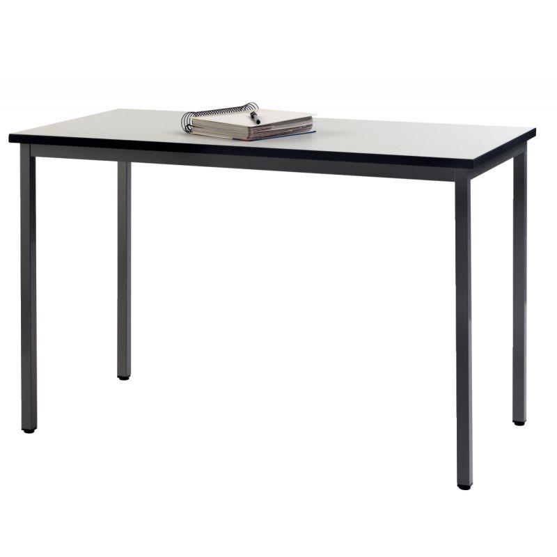 TABLE PIEDS FIXES 120X60 GRIS