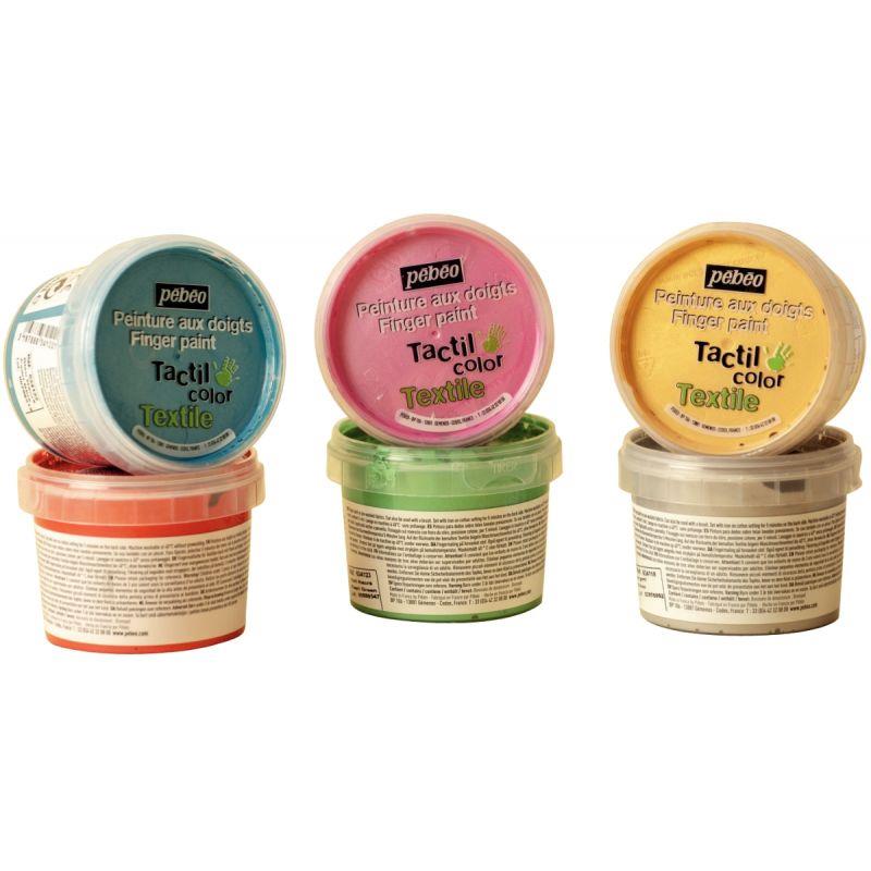 LOT 6POT100ML PEINT DOIGT TEX2