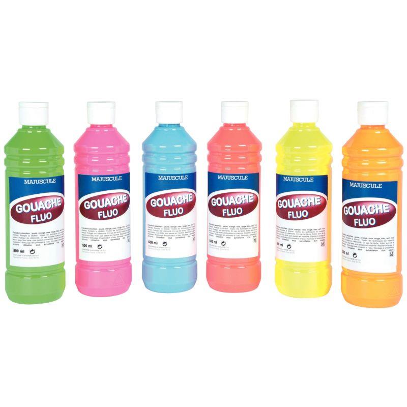 CRT 6 FL 500ML GOUACHE FLUO