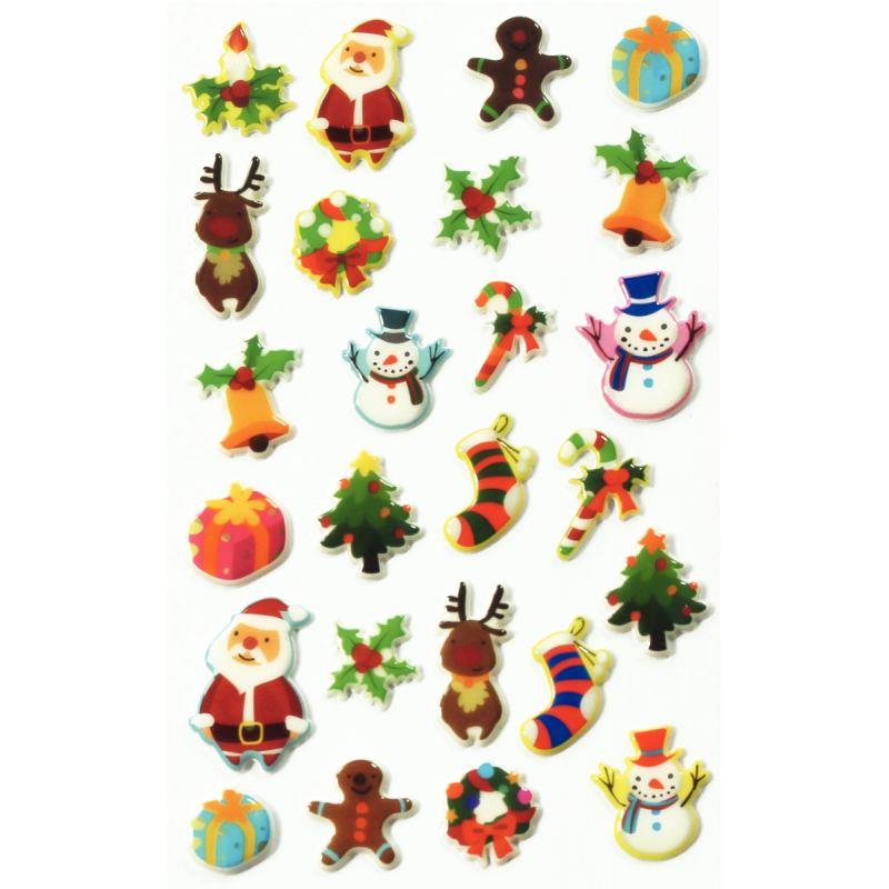 POCH 250 STICKERS DECO 3D NOEL