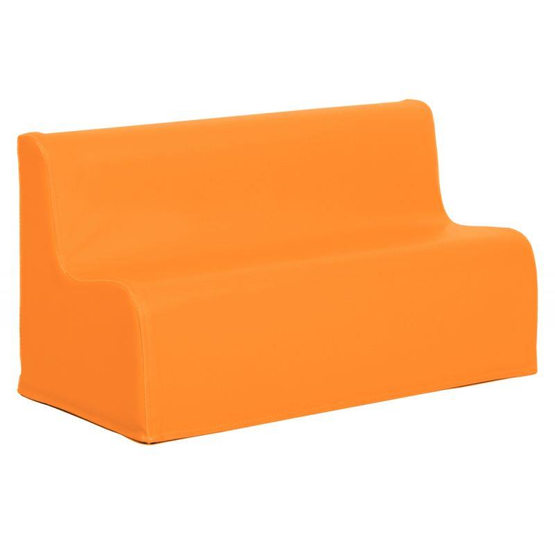 CANAPE 2PLACE PVC 17CM ORANGE