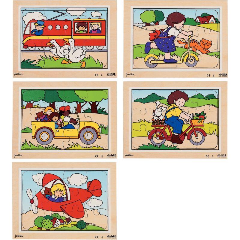 LOT 5 PUZZLE BOIS 12P LOCOMOT