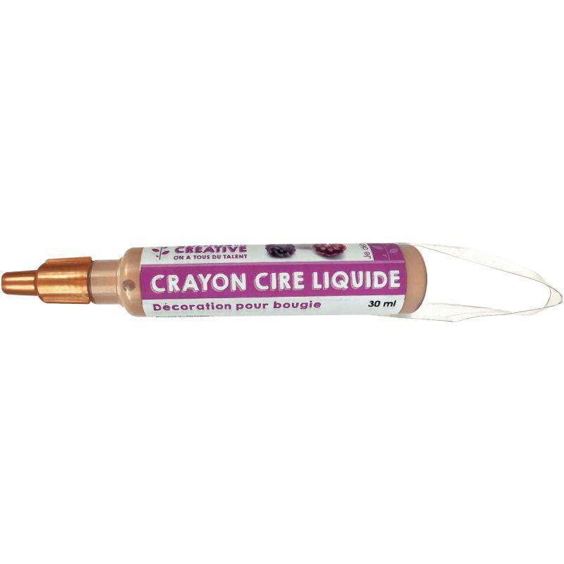 LOT 4CRAYON CIRE 30ML P/BOUGIE