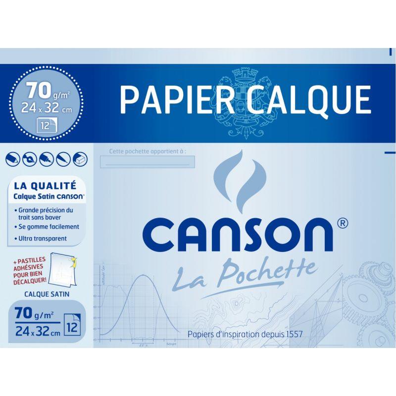 POCH 12F CALQUE 24X32 70G