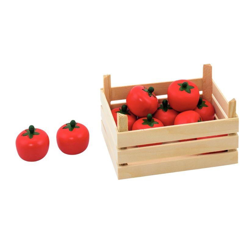 CAGETTE 10 TOMATES EN BOIS