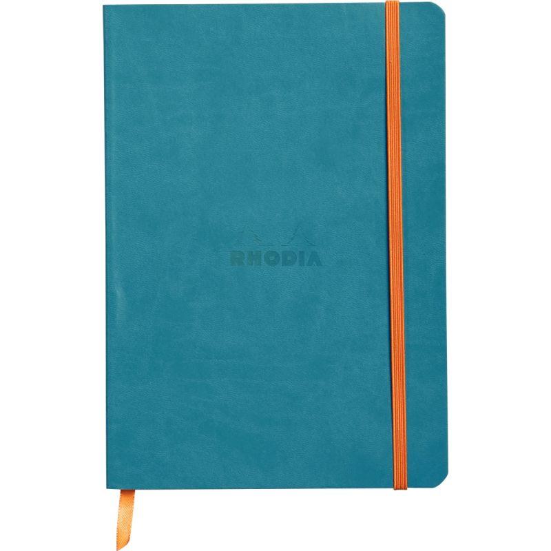 CARN RHODIA A5 160P LIG TURQ
