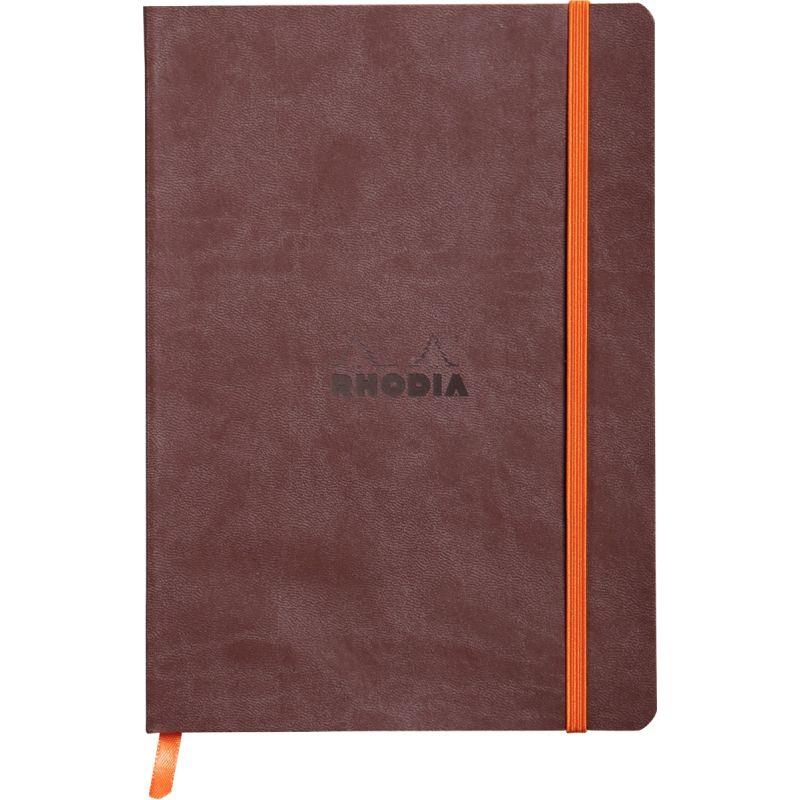 CARN RHODIA A5 160P LIG CHOCO