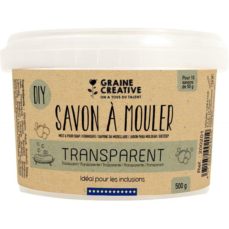 POT 500G SAVON TRANSPARENT