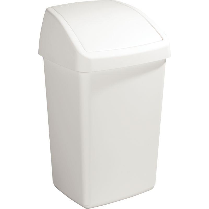 POUBELLE COUV BASCUL BLC 50L