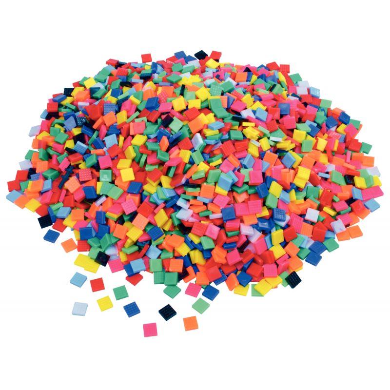 SAC 1KG MOSAIQUE PLASTIC 1X1CM