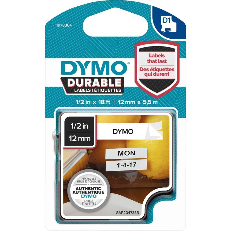 RECH DYMO D1 12MMX5.5M N/BLC