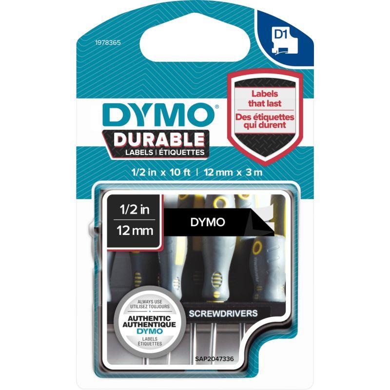 RECH DYMO D1 DURA12MMX3M BLC/N