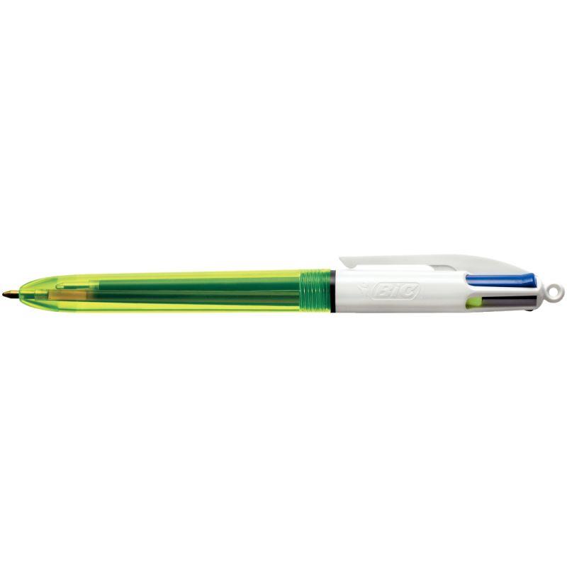 STYLO BILLE BIC 4 COLOURS FLUO