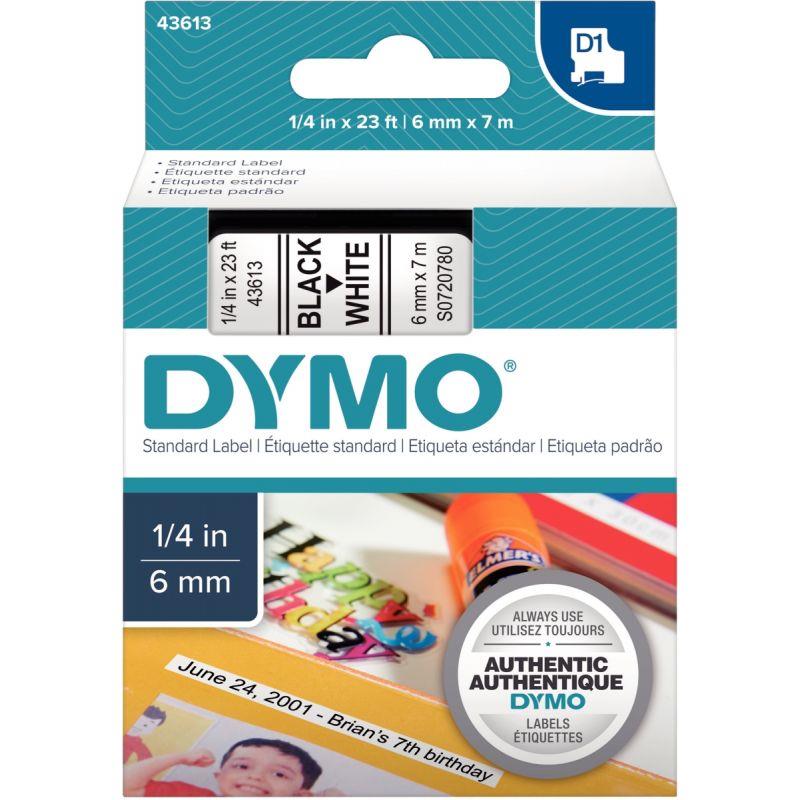 RECH DYMO D1 6MMX7M NOI/BLC