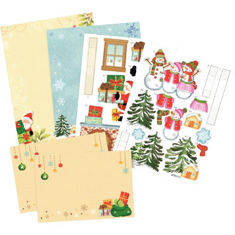 LOT 2 CARTES POP-UP 3D NOEL