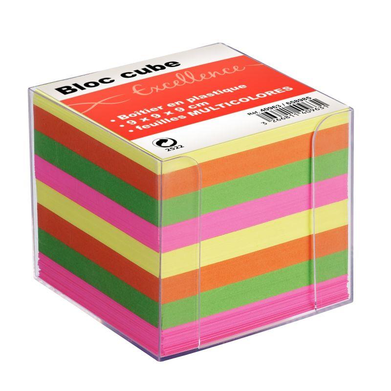 CUBE PLEXI+ RECH COUL 9X9X9CM