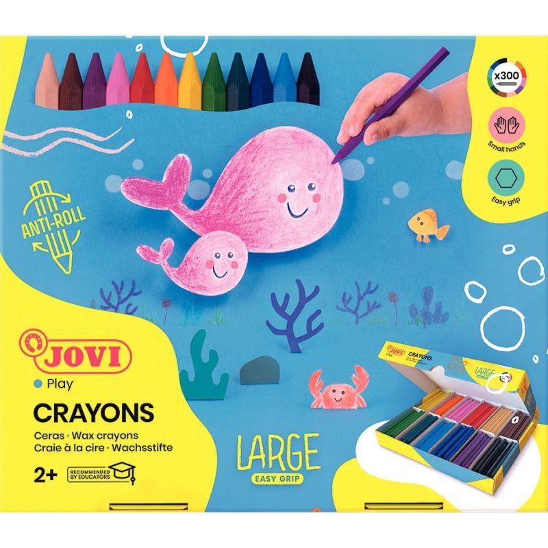 BTE  300CRAYON PLAST(12COUL)