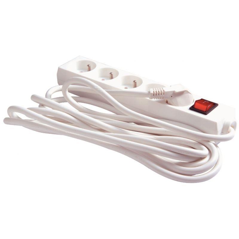 BLOC 5PRISES M/A 4,0M BLANC