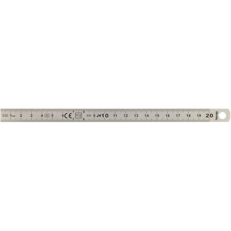 REGLET INOX 2 FACES 20CM