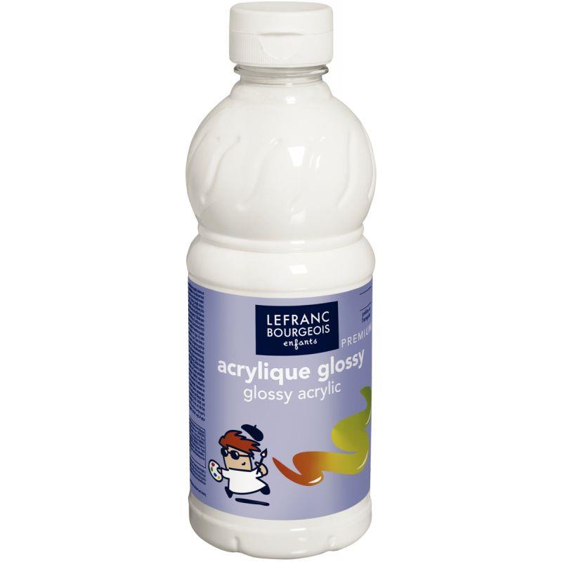 FL 500ML ACRYLIQ GLOSSY BLANC