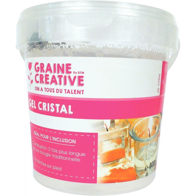 POT 800G GEL CRISTAL P/BOUGIES