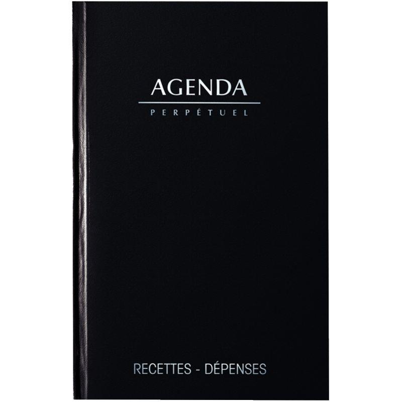 AGENDA PERP CAISSE 14X22CM NOI
