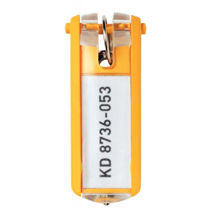 SAC 6 PORTE-CLE KEY CLIP JAUNE