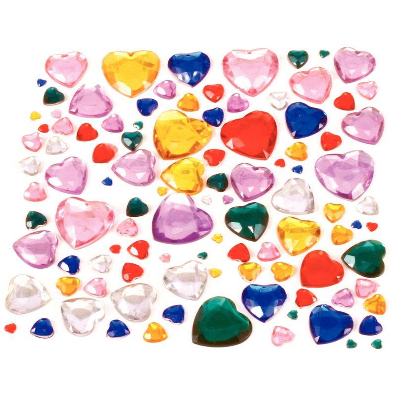 SAC 450 CABOCHONS COEURS ASS