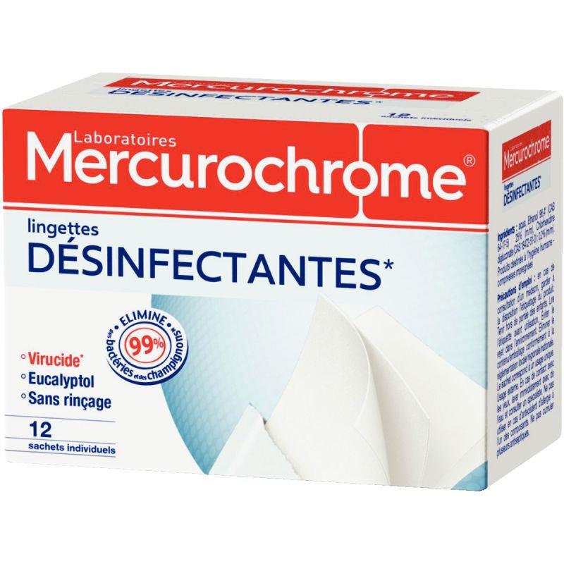 BTE 12 LINGETTES DESINFECTANTE