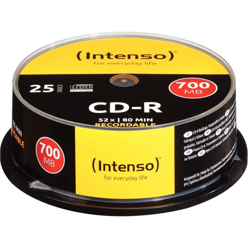 LOT 25CD-R INTENSO 700MO 52X