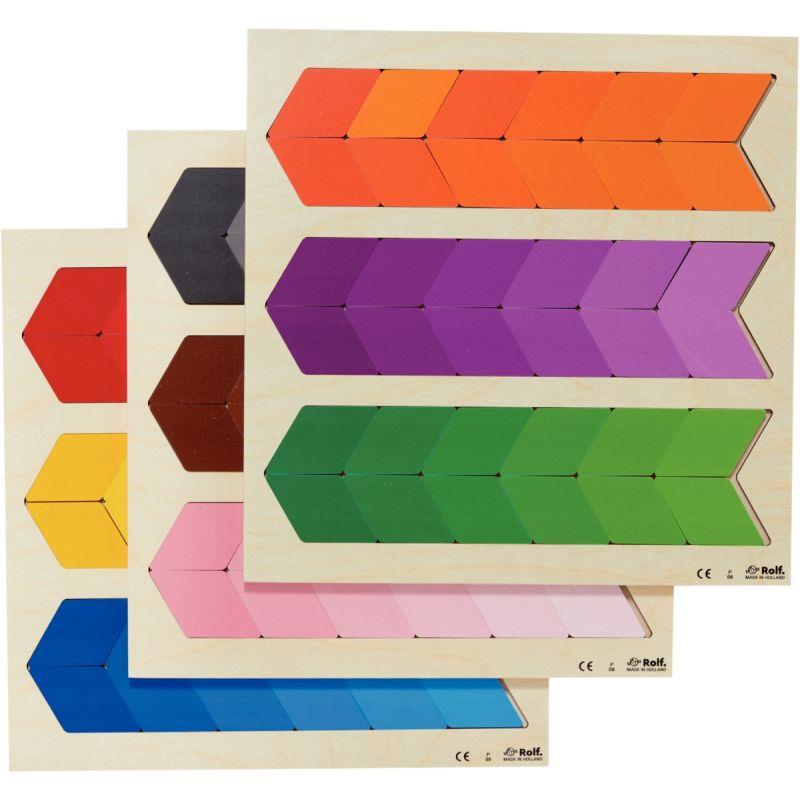 LOT 3PUZZLES NUANCIER COULEURS