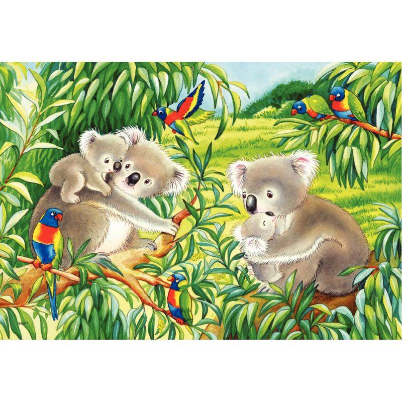 LOT 2 PUZZ CRT 24P KOALA&PANDA