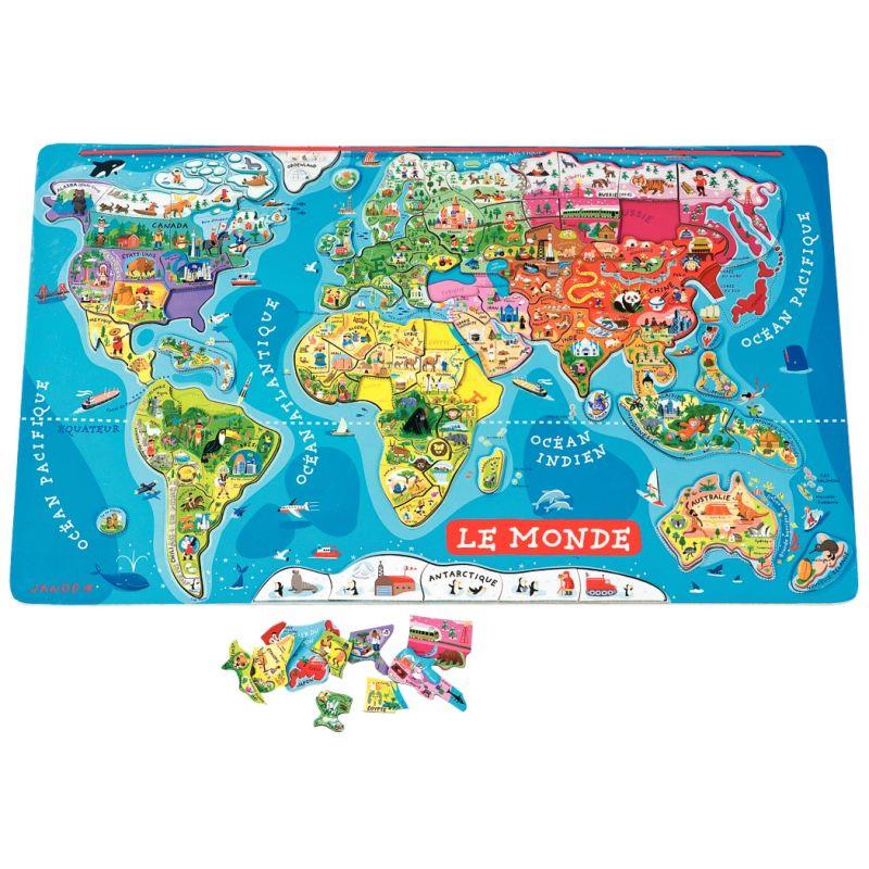 PUZZLE 92P MONDE MAGNETIQUE