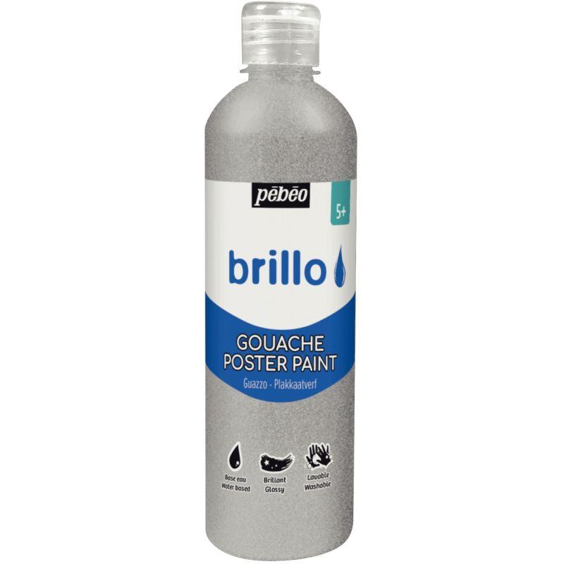 FL 500ML GOUACHE BRILLO ARGENT