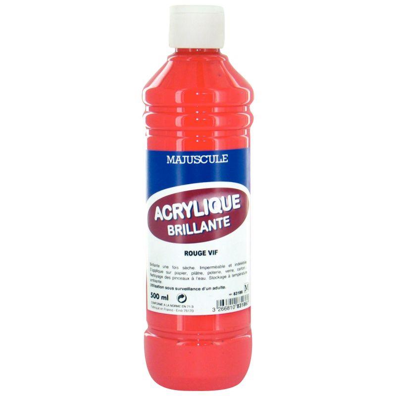 FL 500ML PEINT ACRYL ROUGE VIF