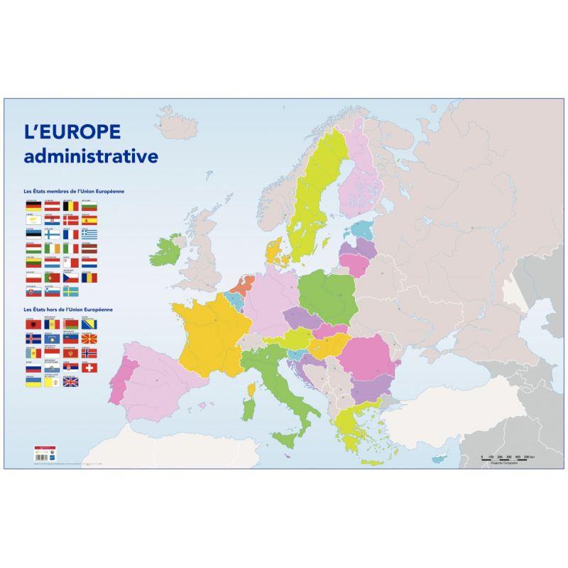 CARTE EUROPE ADMINISTR 120X80