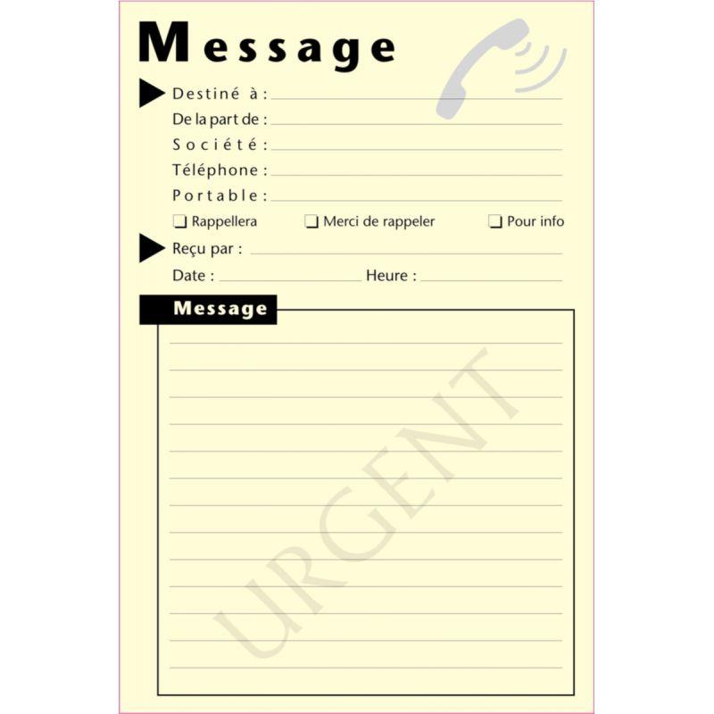 LOT 12BLOC MESSAGE TEL 10X15CM