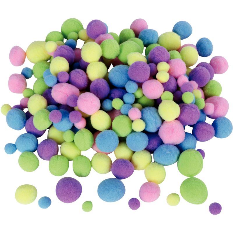 SAC 200 POMPON PASTEL ASS